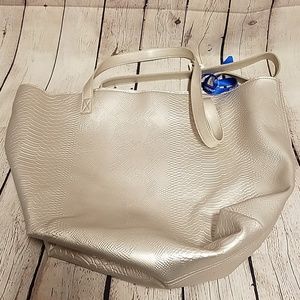 NTW!! BATH AND BODY WORKS Silver Tote